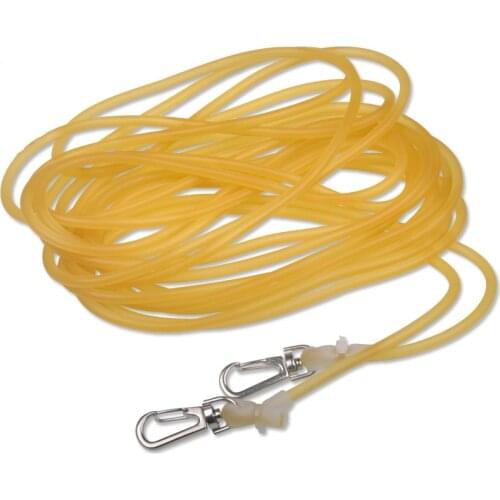 Diameter 4mm 9m Elastic Solid Rubber Rope-missed Pole Retaining Pole Fishing Line Safety Hose Anti-winding Missing Line Hook