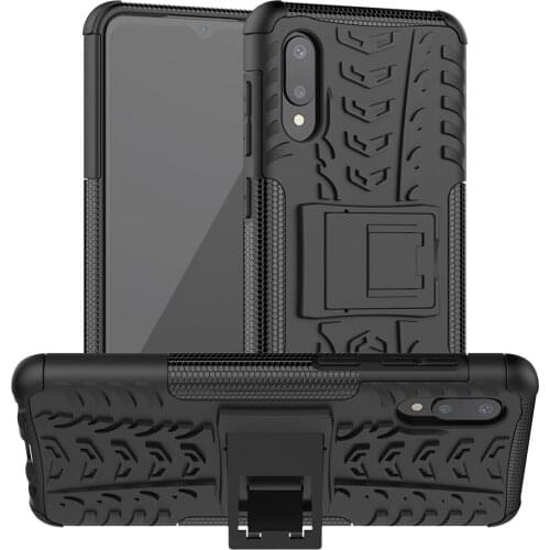 For Samsung Galaxy A02 Luxury PC + TPU Back Cover Stand Armor ShockProof Case For Samsung A02 A 02 SamsungA02 Phone Cases