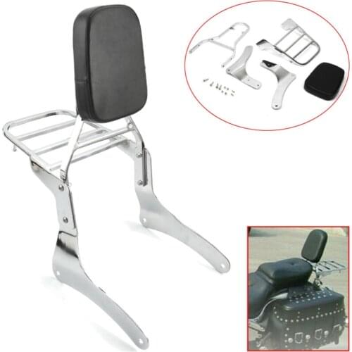 Motorcycle Detachable Passenger Backrest Sissy Bar Rear Luggage Rack Support for Kawasaki Vulcan VN900 Custom Classic 2006-2013