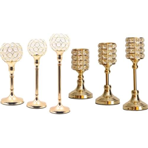 Modern Pillar Candle Holder Stand Metal Base Tabletop Candlestick Home Decor