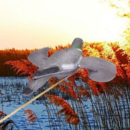 Outdoor Pigeon Motion Decoy High Quality Durable Realistic Practical Wind Decoy With Movable Wings Motion Decoy For Garden Decor