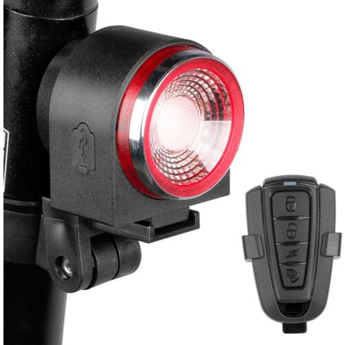 ANTUSI A8 Road Bike Anti-theft Alarm Lock Automatic Brake Cycling Taillight Remote Control Bicycle Rear Light MTB Wireless Bell