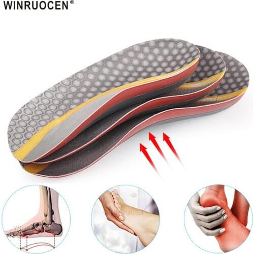 High quality EVA Flat Foot Orthotic Professional Arch Support Insole Shoe Cushion Insert Silicone Foot Care for Men and Women