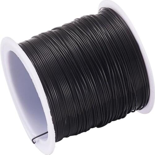 1 Roll Black SaddleBrown 0.3/0.6/0.8mm Copper Wire Thread Copper Beading Wire Cord for Jewelry Making Bracelet DIY Accessories