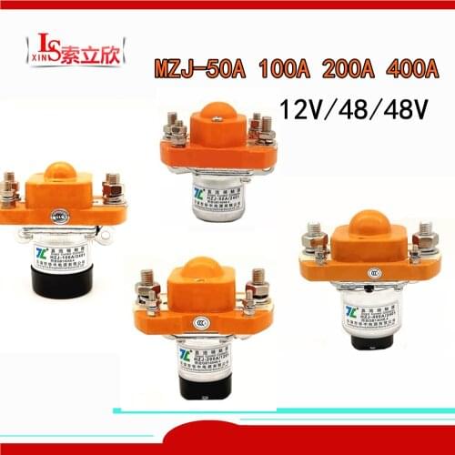 1PCS New DC contactor HZJ50A HZJ-100A HZJ-300A HZJ200A HZJ400A HZJ600A HZJ-400A HZJ 100A 12V 24V 36V 48V normally open