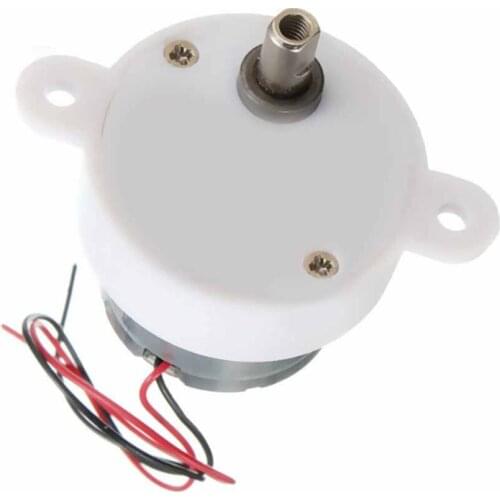 1PCS S30K DC 12V Brushless Motor High Torque Gear Motor Geared Box Reduction Motor 14RPM 2 Wires for Electronic Toys Fan