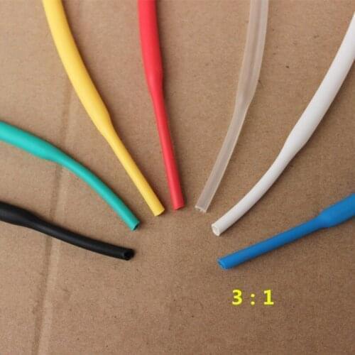10cm*10pcs=1m 2.4mm 3:1 Heat Shrink Tubing with Glue Waterproof Insulation Sleeve Wrap Wire Cable Insulation seal pipe