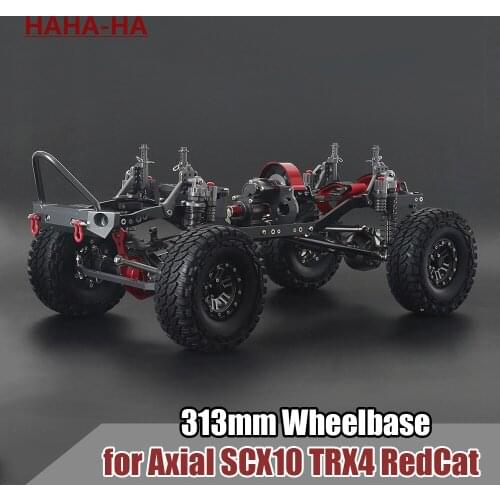 313mm Wheelbase 4WD Rock Off-Road Assembled All Metal Chassis Set for 1/10 RC Crawler Car Truck SCX10