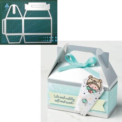 3D Popular Gift Box Foldable High Quality Metal Cutting Dies For DIY Scrapbooking Album Cards Crafts Embossing Dies New 2019