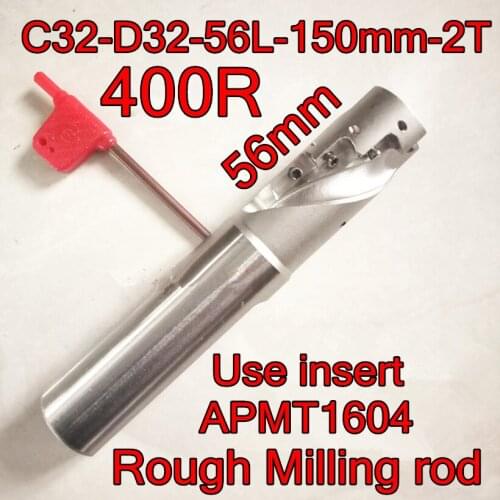 400R-C32-32D-56L-150mm-2T Use insert APMT1604 Rough machining Milling cutter bar Free shipping