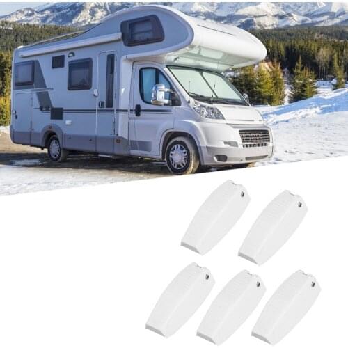 5Pcs RV Camper Trailer Baggage Door Clip Compartment Catches Latch Holder Fixed Clamp Clips Auto RV Exterior Accessories