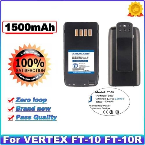 Battery for Vertex FT-10 FT-10R FT-40 FT-40R FT-50 FT-50R VXA-100 YAESU New NI-MH Rechargeable Replacement 9.6V FNB-41 FNB-42