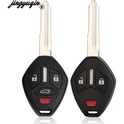 Jingyuqin Fob For Mitsubishi Lancer Outlander Endeavor Galant MIT11R Blade Remote Key Shell Case 2+1/3+1 Buttons Car Key Style