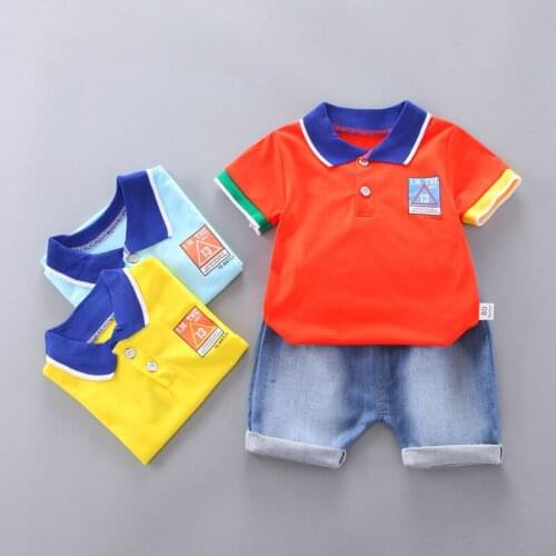 Children Cotton Clothes Summer Baby Boys Cartoon T Shirts Shorts 2Pcs/Sets Infant Kids Fashion Toddler Tracksuits SET 0-5 YEARS