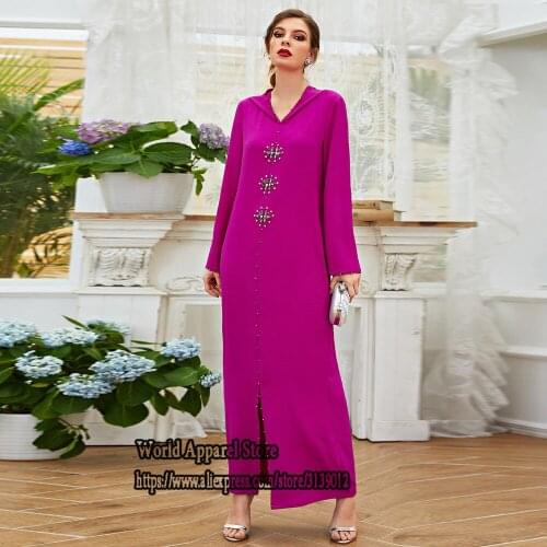 Eid Turkey Arabic Muslim Dress Robe Mubarak Abaya Dubai Kaftan Longue Djellaba Femme Islam Dresses Abayas For Women Clothing