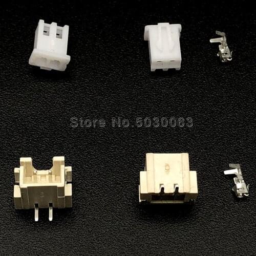 50Sets XH2.54 Vertical 2p 2pin XH 2.54mm Pitch SMD Male female Wire Connector Terminal Kit/Housing/ Pin Header JST TJC