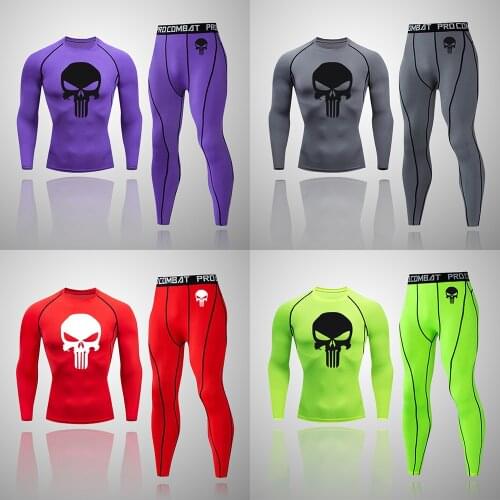 Brand New Compressed Football Table Tennis Sports Set Mens Sweatshirt Fitness Tights Quick-Drying Running Sportswear Suit