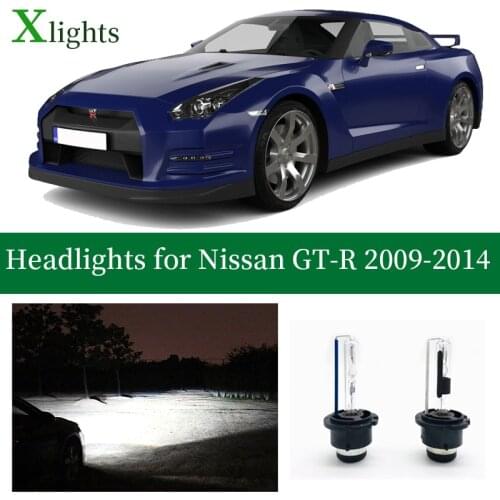 Xlights Bulbs For 2009 2010 2011 2012 2013 2014 Nissan GT-R R35 GTR Kit Hid Xenon Lamp Headlight Lights Bulbs Auto Low High Beam