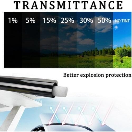 300cmx50cm balck Car window foils solar protection tinting film UV Protector foils Sticker Films Sun Shade Film Car Stickers
