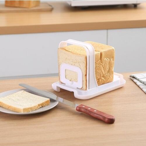 Practical Bread Slicers Adjustable Bagel Cutter Toast Slicer Bread Loaf Cutter Sandwich Slicing Tool Folding Maker Appliance