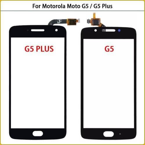 New TouchScreen For Motorola Moto G5 XT1672 G5 Plus XT1687 XT1684 Touch Screen Panel Digitizer Sensor LCD Front Glass