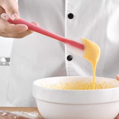 1PCS Silicone Spatulas, Rubber Spatula Heat Resistant Non-Stick Flexible Scrapers Baking Mixing Tool Washed by Dishwasher Safe