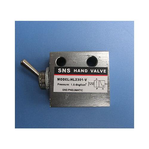 SNS HL-2301-V 2 Port 3 Position Pneumatic Knob Switch Valve