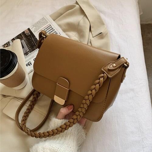 Fashion PU Leather Crossbody Messenger Bag Womens 2021 New Luxury Handbag Female Pack Designer Ladies Simple Shoulder Tote Bag