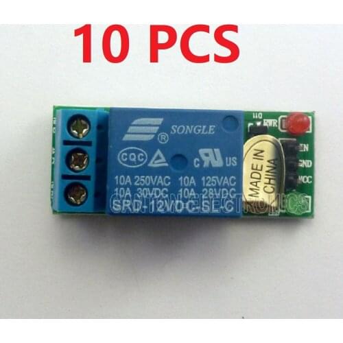 TB409*10 10 PCS 1 Channel DC 12V Time Relay Module for Touch Sensor Delay Switch