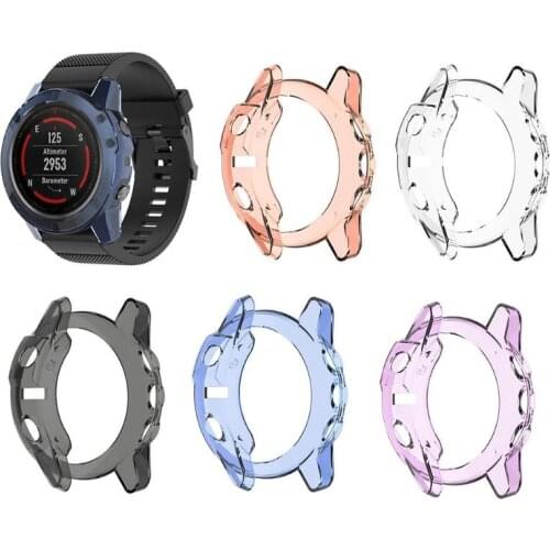 TPU Transparent Protective Cover for Garmin Fenix 5X Smart Watch Screen Protector Case for Garmin Fenix 5X/ Fenix 5S/ Fenix 5
