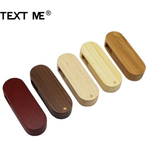TEXT ME custom made bamboo walnut wooden LOGO usb flash drive 4GB 8GB 16GB 32GB 64GB usb 2.0 photography best gift