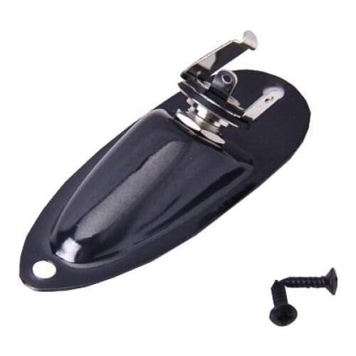 2x Boat-Style Plate Input Output Jack W/ Screws Fit Electric Guitar Durable