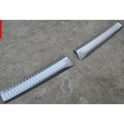 Protective Pad On The Rear Trunk Trim Lid Threshold rear door sill car styling For Skoda Rapid 2013-2014 outer Inside