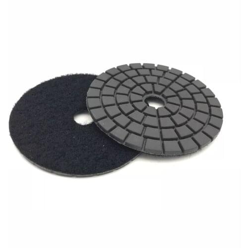 4" 100mm Diamond Polishing Pad Black Disc Wet Use For Granite Marble Concrete Last Step Sanding Wheels Free Shipping 2PCS