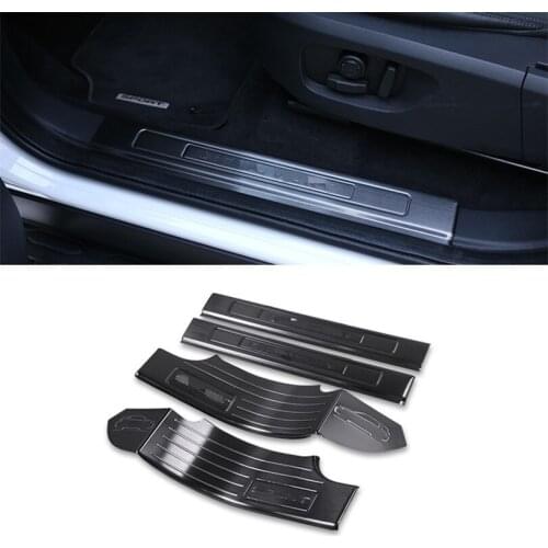 4pcs Stainless Steel Welcome Door Sill Protector Plate For Land Rover Discovery Sport 7 Seats 2015-2019 Car Accessories