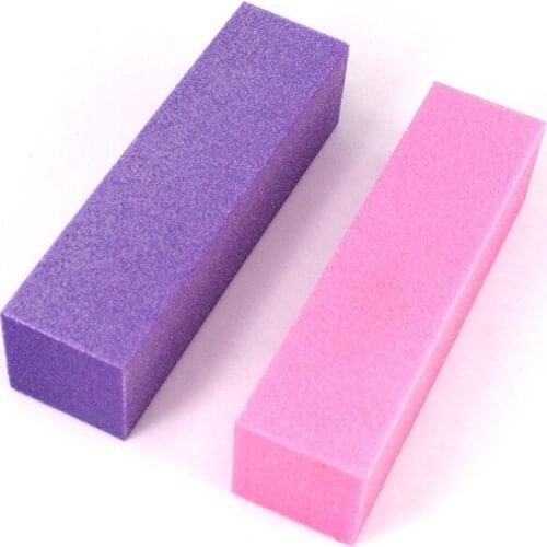 4 Way Shiner Nail Buffer Block Four sides polished nail file sponge Nail file Nail Buffing Block 3-Way Medium/Coarse 50-pcs