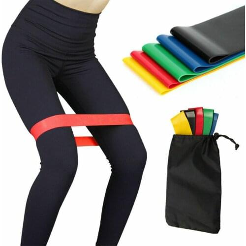 5Pcs Yoga Resistance Rubber Elastic Bands Loop Heavy Duty Sport Fitness Training Gym Equipments Non-Slip