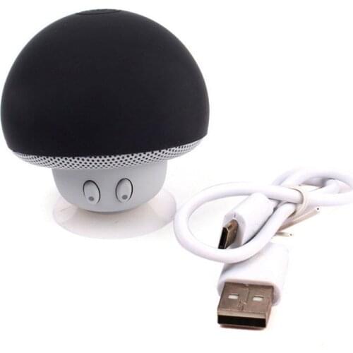 Cartoon Mushroom Wireless Bluetooth Speaker Waterproof Handsfree Mini Speakers With Sucker Cup Outdoor Home Port Speaker with Mi