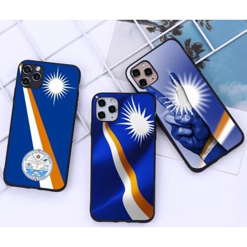 Marshall Island National Flag Coat Of Arms Phone Case for iphone 12 11 Pro Mini XS MAX 8 7 6 6S Plus X 5S SE 2020 XR cover