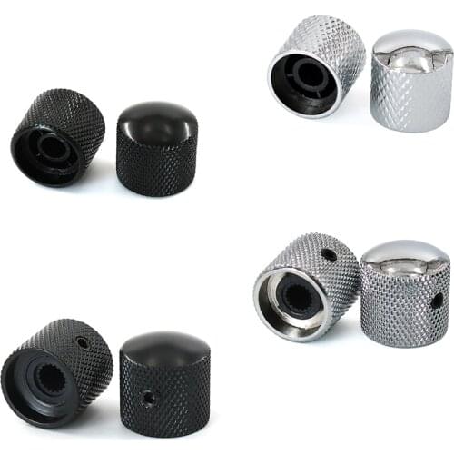 Electric guitar bass potentiometer knob cap electronic cap volume knob metal production accessories