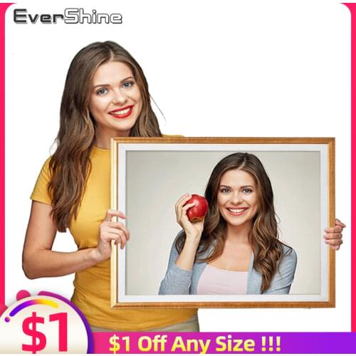 EverShine Diamond Painting Photos Custom DIY Diamond Embroidery Cross Stitch Pictures Of Rhinestones Mosaic Art Home Decor