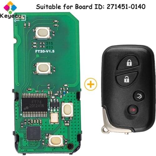 KEYECU 271451-0140 Lonsdor Smart Remote Car Key for Lexus ES350 GS300 GS350 GS430 GS450h GS460 IS250 IS350 ISC LS600h HYQ14AAB