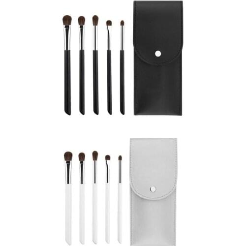 5Pcs/Set Makeup Brushes Cosmetic Makeup Brush Set Beauty Tools Soft Wear-resistant Artificial Fiber Nose Shadow Brushes for Face
