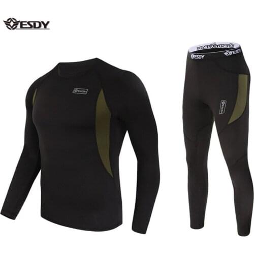ESDY Thermal Underwear Sets Unisex Underwear Fleece Quick Drying Underwear trends, cycling, extreme challenges, hiking, camping