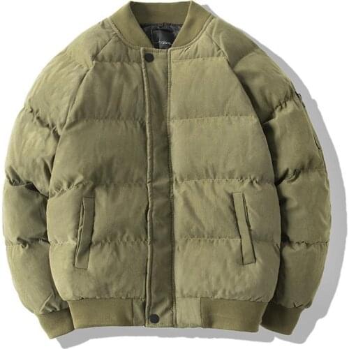 2021 Winter Fashion New Windproof Jacket Men Casual Loose Parka Mens Warm Cotton Padded Coat Thicken Zipper Mens Jackets E337