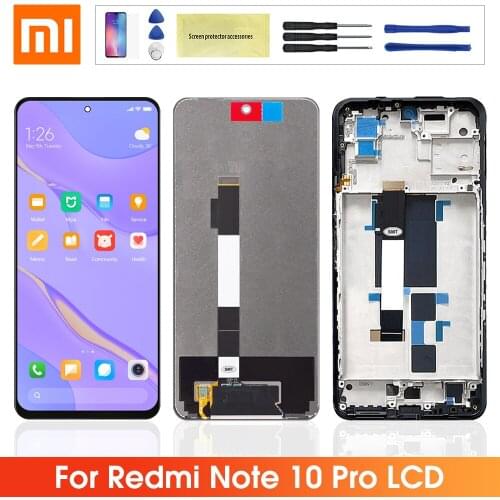 Original Touch Screen For Xiaomi Redmi Note 10 Pro M2101K6G LCD Display Screen Assembly For Redmi Note 10 Pro China Version