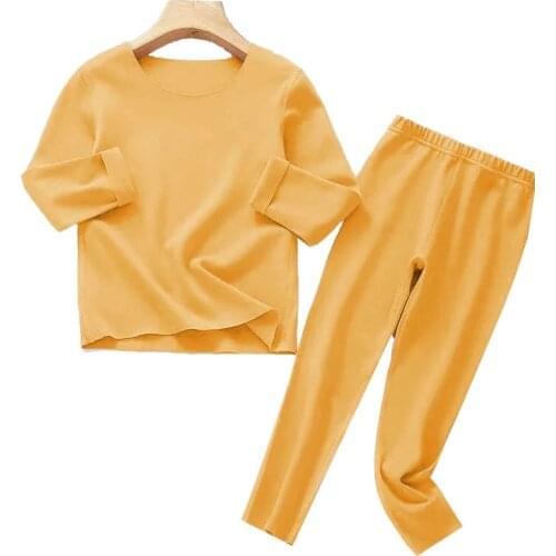 New Kids Clothes Toddler Winter Clothing Sets Autumn Winter Childrens Warm Pajamas Set Baby Boys Girls Cotton Thickening Suit