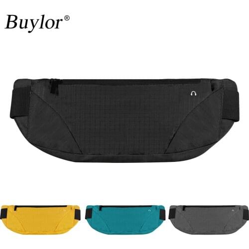 Buylor Waist Packs Women Men Sports Bum Bag Gym Waist Bag Lightweight Running Belt Waterproof Breathable Phone Pouch Jogging