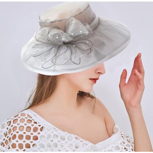 Vintage Women Summer Hat For Party Wedding Bridal Vacation Fedoras Hat Caps For Dating Gift For Girls Friend