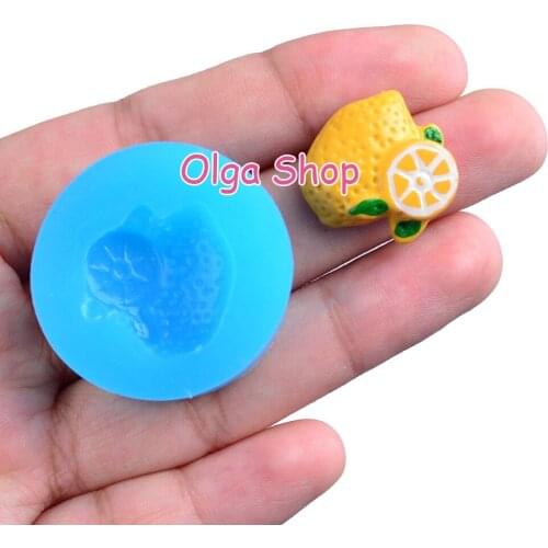 SYL039 19.4mm x 18.0mm Lemon Silicone Mold Fondant Cake Decoration Candy Resin Clay DIY Candle Craft Soap FOOD SAFE OVEN SAFE